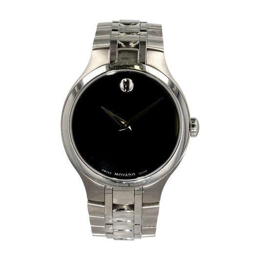 Men's Museum Dial With Concave Dot Stainless Steel Watch