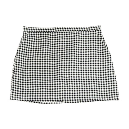 Black Check Mini Skirt