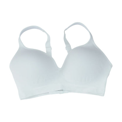 White Solid Bra
