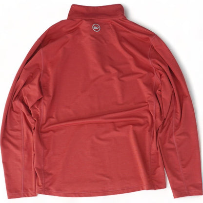 Red Solid 1/4 Zip Pullover