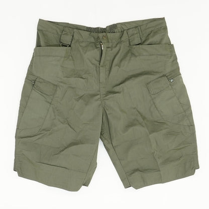 Green Solid Cargo Shorts