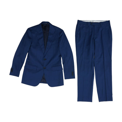 Navy Wool Blend 2pc Suit