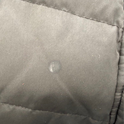 Black Solid Puffer Coat