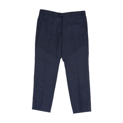 Blue Geometric Dress Pants