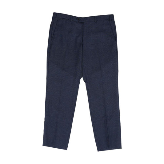 Blue Geometric Dress Pants