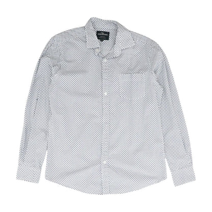 White Misc Long Sleeve Button Down