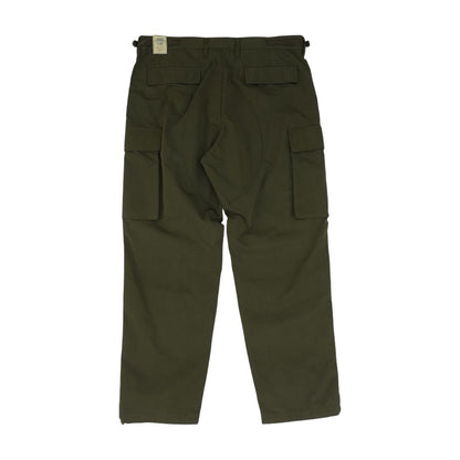 Olive Solid Cargo Pants