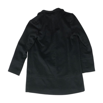 Black Solid Pure Wool Jacket