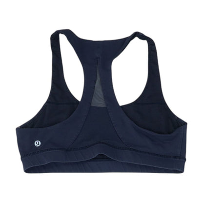 Navy Solid Sports Bra