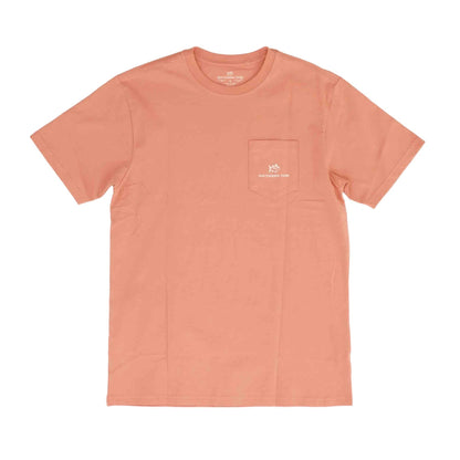 Coral Solid Crewneck T-Shirt