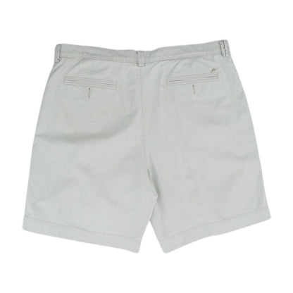 Tan Solid Chino Shorts