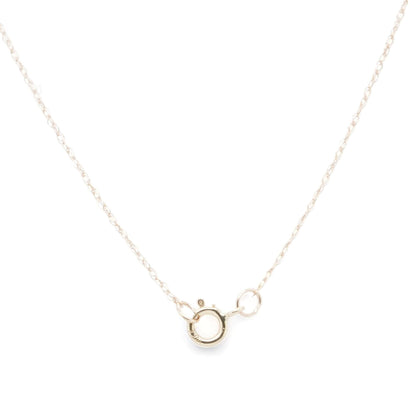 10K Gold Round And Baguette Diamond Heart Pendant Necklace