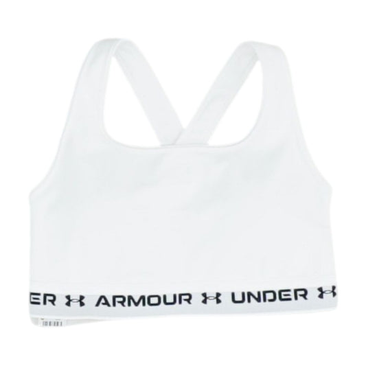 White Solid Sports Bra