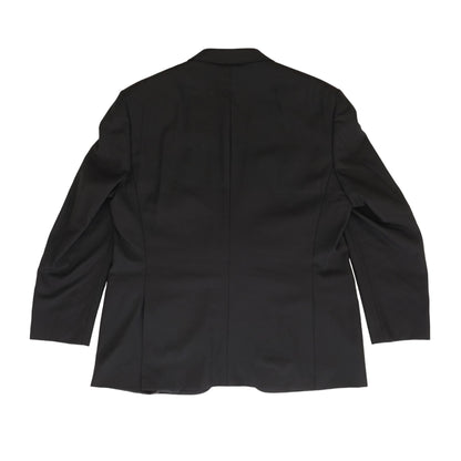 Black Solid Wool Sport Coat