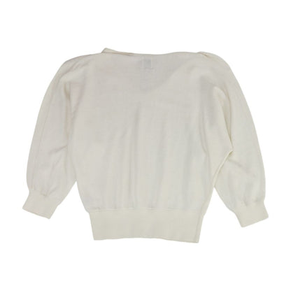 Ivory Petite V-Neck Sweater