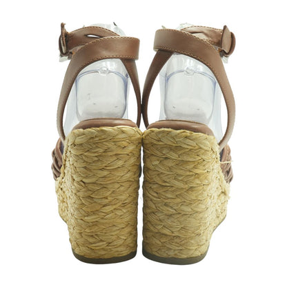 Brown Wedged Sandals