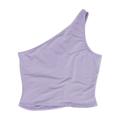 Purple Cropped Blouse