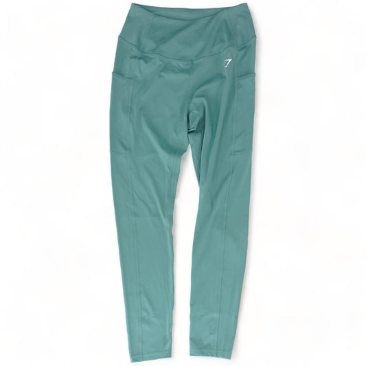 Green Solid Leggings