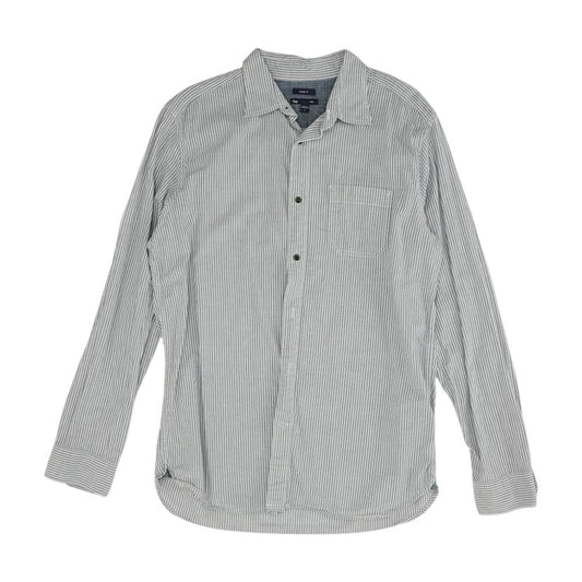 Blue Striped Long Sleeve Button Down