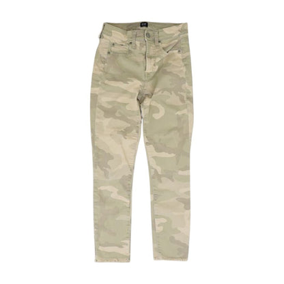 Green Camo Skinny Leg Jeans