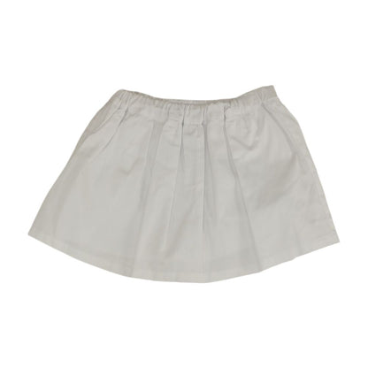 White Solid Skort Skirt