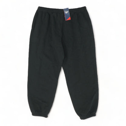 Black Solid Sweatpants Pants