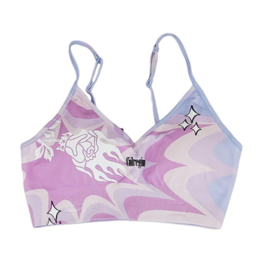 Multi Color Block Sports Bra