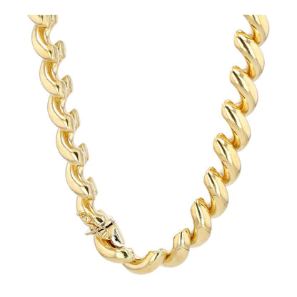 14K Gold San Marco Link Chain Necklace
