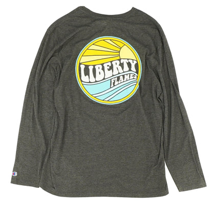 Charcoal Graphic Liberty University Crewneck T-Shirt