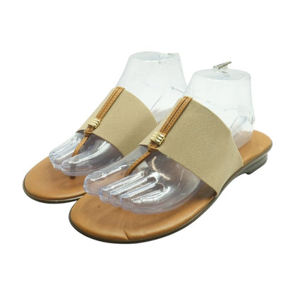 Beige Flat Sandals