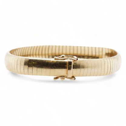 14K Gold Flexible Omega Style Link Bracelet