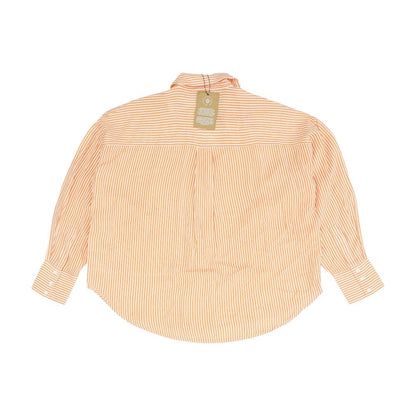 Orange Striped Button Down