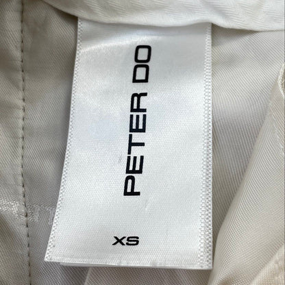 Brown Front Slit Wool Pant