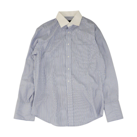 Blue Striped Long Sleeve Button Down