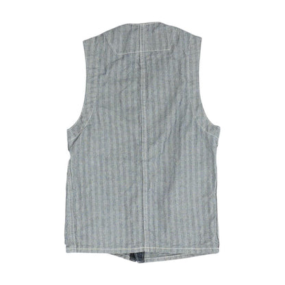 Blue Chevron Denim Vest