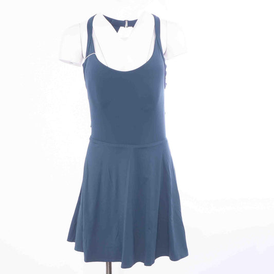Blue Solid Active Dress