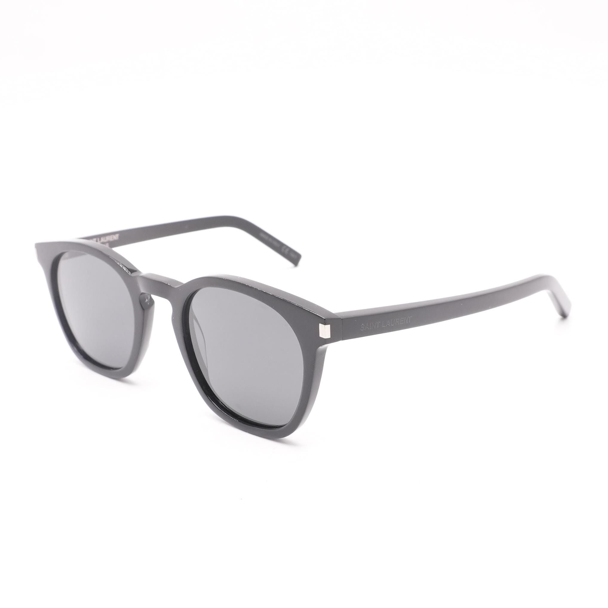 Saint Laurent SL 28 Slim Sunglasses Beige Silver Mirror 49 New 100%  Authentic | eBay