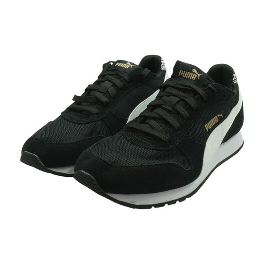 St Miler Leo Black Low Top Athletic Shoes