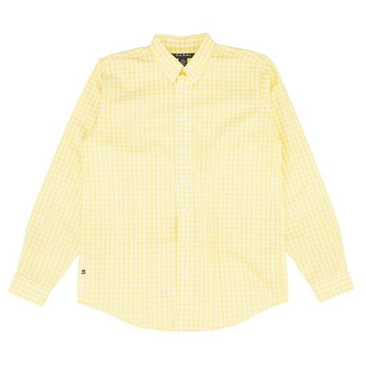 Yellow Check Long Sleeve Button Down