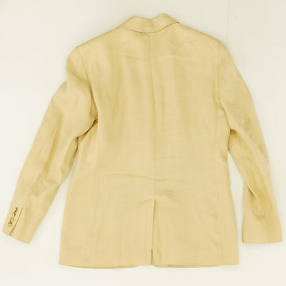 Vintage Single-Breasted Linen Blazer