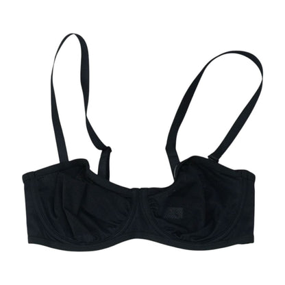 Black Solid Bra