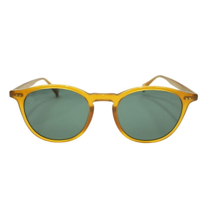 Mustard Basq Round Sunglasses