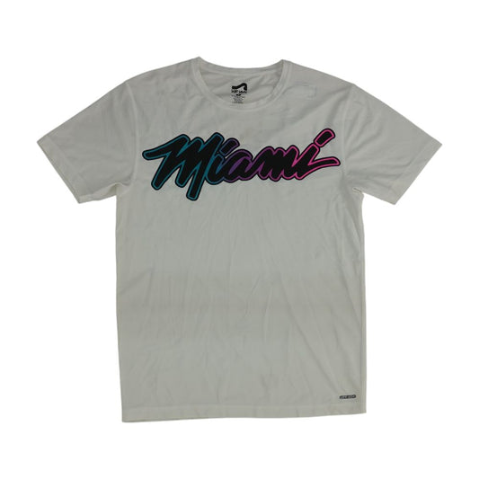 White Solid Swim Top