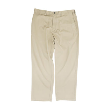 Tan Solid Dress Pants