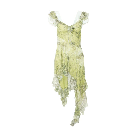 Green Floral Maxi Dress