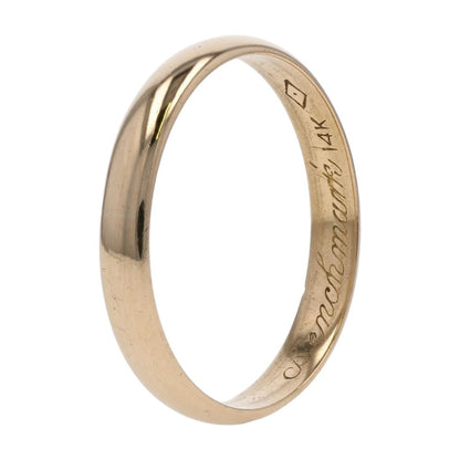 14K Gold Plain Band