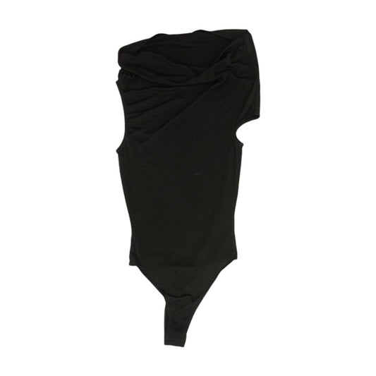 Black Bodysuit Knit Top