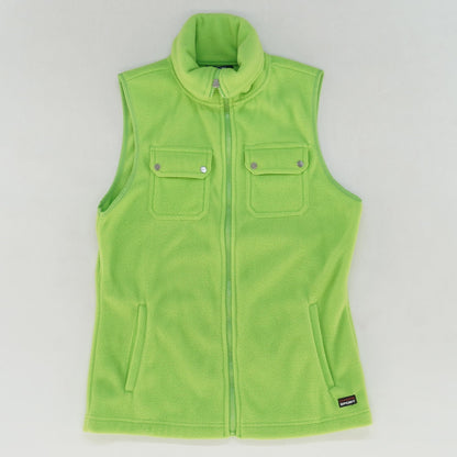 Neon Green Solid Fleece Vest