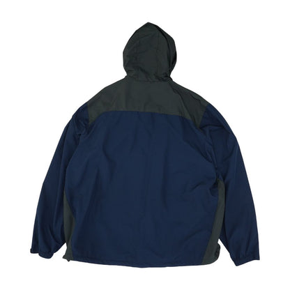 Navy Color Block Rain Jacket