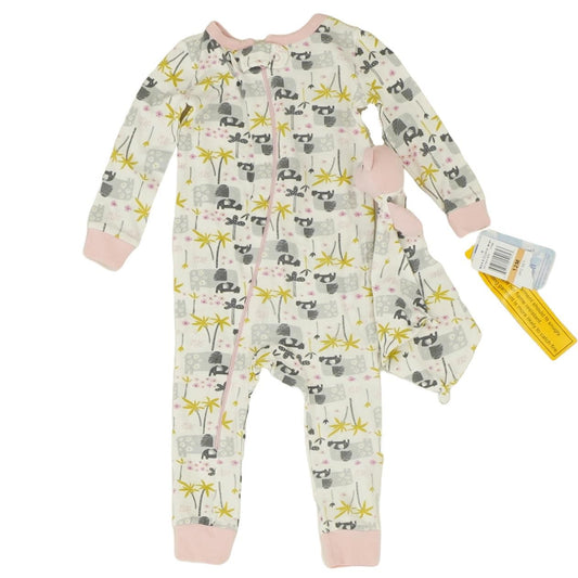 White Graphic Onesie